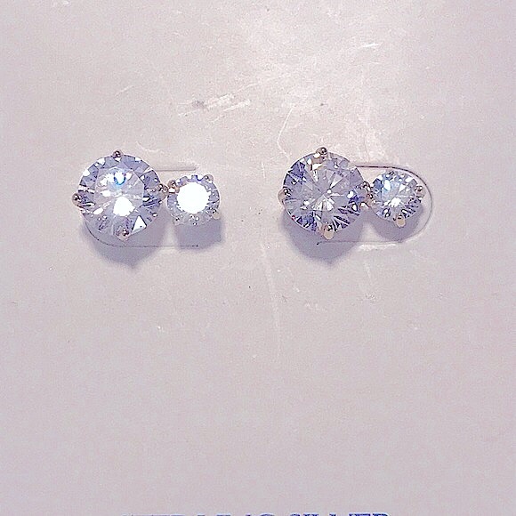 💎Brilliant Sparkle CZ 925sSterling Silver Earring - Picture 3 of 16